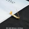 Insignia de seguridad de hierro transfronteriza, broche de metal simple para ropa, accesorios de bricolaje hechos a mano al por mayor