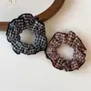Ligas para el cabello de patrón de pata de gallo en blanco y negro, gomas elásticas para el cabello, accesorios versátiles para el cabello