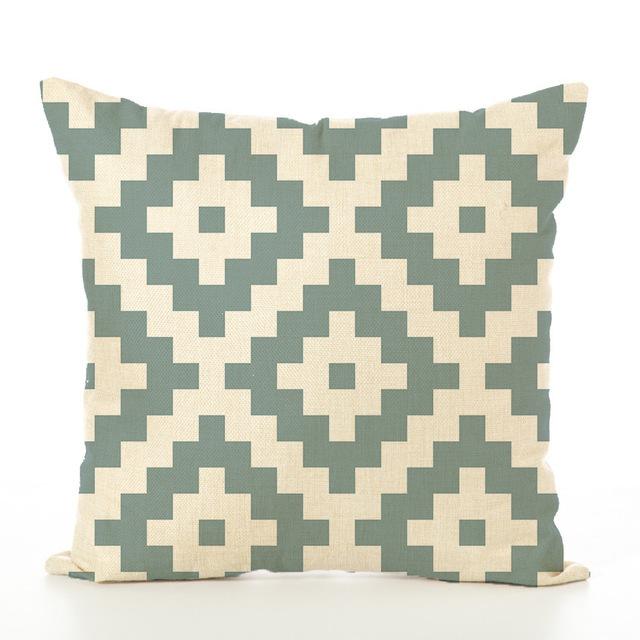 Pillow-Case-Cover-Plaid-Geomet