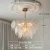 Lustre de luxo de luz simples Nordic Sala de estar Sala de jantar Quarto Lâmpadas de cristal Iluminação Lâmpadas moleculares Quarto atmosférico Novas lâmpadas