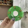 Mini boia de natação sem água brinquedo de brincar na água para bebê boneca de patinho de cola macia rosquinha acessórios de brinquedo
