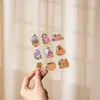 Adesivo Traseiro Personalizado para Capa de Celular, Adesivo de Gelatina Transparente 3D à Prova d'Água com Tema de Desenho Animado, Personalizado em Formato Especial