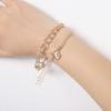 Ins TikTok Celebridad de Internet Mismo Estilo Pulsera para Novia Set Combinación Metal Multicapa Estilo Frío Nicho Bolsa de la Suerte Pieza de Mano