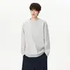 Sudadera con Capucha de Textura Americana para Hombre Otoño Holgada Casual Manga Larga Camiseta Top Versátil Ropa de Otoño Capa Interior Capa Base T