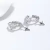 Pendientes Estrella Fugaz Pendientes de Plata 925 para Mujer, Estrella Brillante de Cinco Puntas Circonita Joyería Transfronteriza, Pendientes y Clips de Oreja de Diseño Nicho