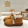 Botas de Nieve Cálidas de Peluche Lindas para Mujer 2026 Invierno Nuevas Suela Gruesa Birkenstock Zapatos de Algodón Estilo Coreano Estudiante Botas Cálidas de Algodón