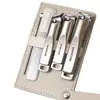Set de 10 Cortauñas Beige en Stock Transfronterizo para Uso Doméstico, Incluye Cortauñas en Ángulo y Limpiaorejas, Set Completo