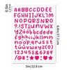 Adesivos de letras em inglês de 0,5 polegada, tamanho pequeno, para decorar cartões de felicitações, materiais de scrapbooking e adesivos de letras para scrapbook