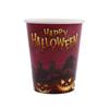 Decoración para fiesta temática de Halloween transfronteriza, vaso de papel de calabaza, plato de papel de 7 pulgadas, plato de papel de 9 pulgadas, servilleta, juego de vajilla para fiestas