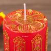 Nueva Columna de Loto Auspiciosa Lámpara de Vela de Loto Lámpara de Loto Buda Rojo Vela para el Hogar