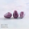 Macaron Eletrodepositado Cerâmica Gota d'Água Contas Soltas Acessórios para Joias DIY Colorido Furo Reto Pacote de Material para Pulseiras Lote