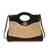 Bolso transfronterizo Yozhi estilo pequeño Chanel, nueva colección 2026, bolso de hombro patchwork de gamuza, exquisito bolso cruzado tipo sobre con cadena