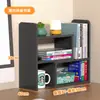 Estantería de Escritorio de Múltiples Niveles para Libros Organizador de Libros Simple para Mesa de Oficina Estantería Pequeña para Escritorio Estante Organizador de Libros para Dormitorio