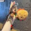 Llavero de Peluche Creativo DIY Colgante de Muñeca Gourmet Colgante de Llavero de Bolsa de Hamburguesa Miu para Pareja Venta al por Mayor