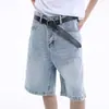 Jeans Cropped de Pierna Ancha Casual Vintage para Hombre, Ajuste Holgado de Moda, Pantalones Largos Rectos de Caída Versátiles