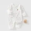 Ropa Exterior de Algodón 100% Clase A para Bebé Recién Nacido Mono Elegante para Bebé Ropa de Primavera Conjunto de Primavera Algodón Puro Manga Larga
