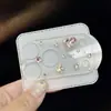 Película de Lente con Pedrería de Perla Adecuada para iPhone 18 Pro Max, 17 Pro Adsorción Electrostática Película de Lente de Pedrería Colorida