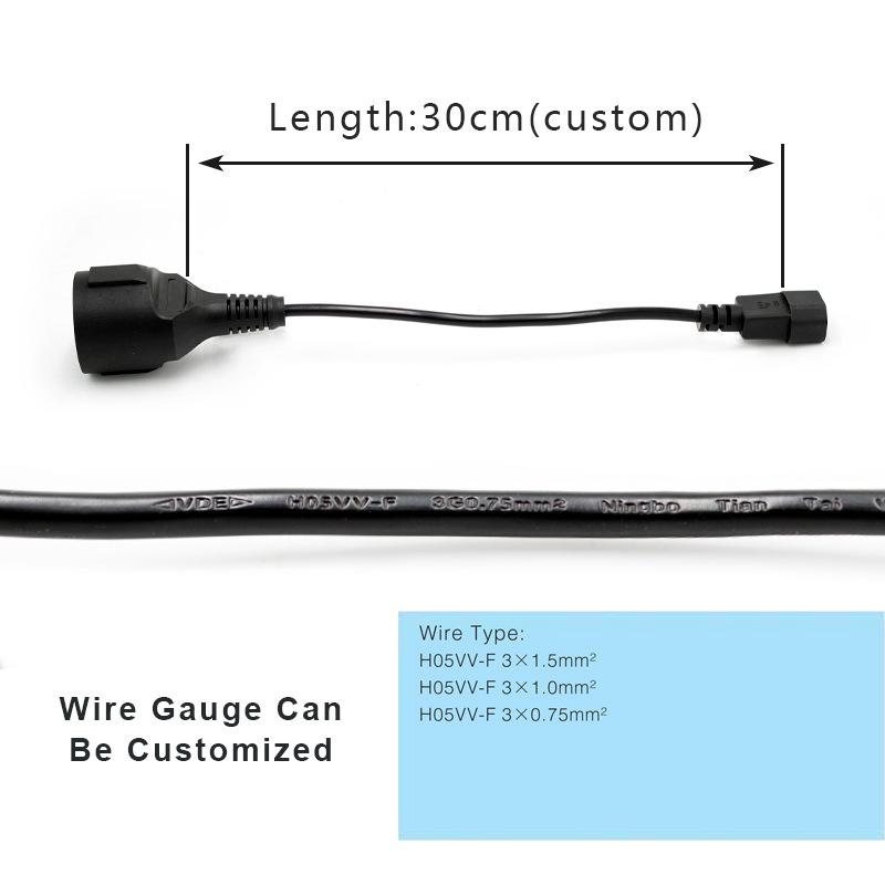 欧规母插转C14-6