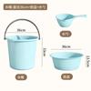 Cubo de Plástico para el Hogar con Tapa Cubo Portátil Cubo Extra Grande para la Lavandería Engrosado Cubo para Baño de Dormitorio Estudiantil Cubo de Almacenamiento de Agua