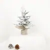 En stock Árbol de Navidad árbol desnudo Nochebuena ambiente festivo decoración de mesa nieve simulada escritorio pequeño árbol de simulación