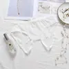 Lencería Sexy para Mujer, Braguita Totalmente Transparente de Cintura Baja con Aberturas y Sin Entrepierna, Atractivo Hilo Dental Bordado de Talla Grande