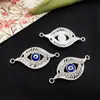 1 Pieza de Ojo Maligno Doble Agujero Diamante Ancla Palmera Corazón Pulsera Collar Colgante, Venta Caliente Transfronteriza