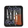 Tesouras para Tosquia de Animais de Estimação, Tesouras Integradas de Aço para Aparar Pelos de Cachorro, Tesouras Domésticas de Dentes Planos, Tesouras Curvas, Suprimentos para Animais de Estimação