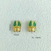 Un Brazalete Dorado Gordo de Estilo Tradicional con Goteo de Aceite, Accesorio DIY con Anillo Corredizo, Pez Koi, Cigarra Dorada y Diseño Versátil de Agujero Pasante