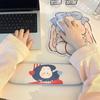 Alfombrilla de ratón de silicona con dibujos animados, antideslizante, para muñeca, funda antitendón, con forma especial, para teclado, reposamanos y reposamuñecas