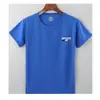 Camiseta Masculina de Verão Secagem Rápida Manga Curta Seda Gelada Cor Sólida Gola Redonda Masculina Fina Respirável Malha Casual Meia Manga