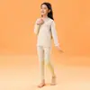 Conjunto Cálido Otoño/Invierno para Niños y 10A Antibacteriano Conjunto de Ropa Interior Cálida para Niños y Niñas Top y Pantalones Cálidos de Otoño Cepillados Estudiante
