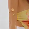 Pulsera de Brazalete Abierto de Estrella de Mar para Playa Transfronteriza Europea y Americana Pulsera de Brazo Estilo Océano Personalizada Pulsera de Moda de Nicho para Mujeres