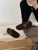 Zapatos Birkenstock BEILIXUAN de cuero genuino estilo coreano con separación de dedos para mujer, nueva colección otoño 2026, elegantes zapatos de pezuña de cerdo con suela gruesa
