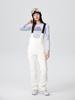 Pantalón de esquí Xue Yi Pai Nuevo de tirantes ajustado para mujer Impermeable Elástico en cuatro direcciones Forrado de vellón Invierno Doble tabla Lateral Pantalón de esquí