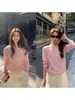 Cárdigan de Punto 100% Tencel Más Vendido para Mujer, Nuevo Estilo de Primavera, Prendas de Abrigo Sueltas de Manga Larga, Top de Punto Irregular