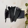 Conjunto de Pincéis de Maquiagem Transfronteiriço com 13 Peças, Cor Café Marrom-Verde, Cerdas Macias que Não Soltam Fios, Conjunto de Pincéis para Sombra e Pó Solto