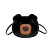Bolsa de Boneca Novo Estilo, Bolsa Transversal de Urso de Pelúcia, Bolsa Pequena Fofa para Mulheres, Mini Bolsa Peluda, Bolsa de Urso de Desenho Animado, Bolsa de Mão
