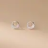 Pendientes de Plata de Ley S925 Nalan Estilo Fresco y Dulce Ins Diseño de Nicho Bolsita de Dinero con Diamante Personalizada M06612