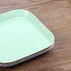Plato para Escupir Huesos de Paja de Trigo Plato para Escupir Huesos Cuadrado para Escupir Huesos Plato para Snacks de Fruta Seca Plato para Condimentos Plato