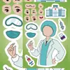 8 Pegatinas Profesionales de Cambio de Rostro, Pegatinas Coloridas, Pegatinas Originales de Dibujos Animados para la Iluminación Infantil