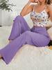 Comercio Exterior Transfronterizo Ropa de Casa para Mujer Traje de Pantalón con Tirantes Florales Europeo y Americano Pijamas Portátiles Casuales y Cómodos para Mujer