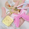 Año del Caballo Oro Puro 999 Llavero Riqueza Instantánea Caballo Dorado Rosa Lazo Grande Colgante Regalo Pequeño Mayoreo