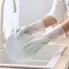 Luvas de Lavar Louça Clássicas de Látex Resistentes ao Desgaste Luvas de Lavar Louça Antiderrapantes Impermeáveis Luvas de Borracha Tipo Durável Doméstico