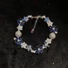 Pulsera de Corazón con Perlas Rosas de Segunda Mano 2026 Estilo Vintage Caliente Lujo Ligero Exquisita Pulsera Personalizada para Mujer Accesorio