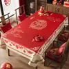 Mantel de Mesa para Año Nuevo con Recortes de Papel de Flores Nacionales, a Prueba de Aceite e Impermeable, Nuevo Modelo 2026, Año del Caballo, Arreglo Decorativo Festivo Rojo Estilo Chino