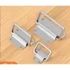Mango Grueso Sólido de Acero Inoxidable, Mango Plegable con Anilla para Colgar, Mango de Caja de Herramientas Montado en Superficie, Mango de Ferretería Industrial de Alta Resistencia