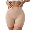 Pantalones de Seguridad Europeos y Americanos para Mujer Sin Costuras de Cintura Alta Control de Abdomen Moldeadores Sin Marca Sin Enrollarse Transpirables Levanta Glúteos Ropa Interior Deportiva