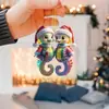 Nuevo Acrílico Plano Transfronterizo Mundo Animal Colgante Fiesta de Navidad Adorno para Árbol de Navidad
