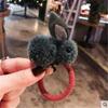 Faixa de cabelo de coelho fofo de celebridade da Internet estilo coreano Faixa de cabelo Grampo de cabelo Acessórios para cabelo Faixa de cabeça infantil Faixa de borracha Pelúcia Tridimensional