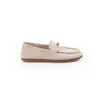 Casa de Uvas~Versión de Cuero con Aumento Oculto de Altura~Nuevo Estilo Primavera Estilo Británico Punta Redonda Gamuza Suela Gruesa Versátiles Mocasines para Mujer